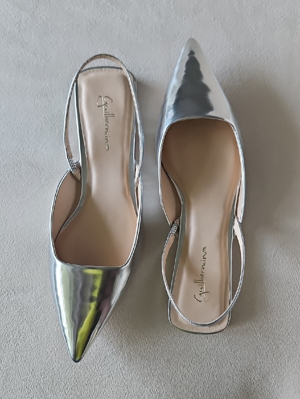 Guilhermina Silver Sandals (Size 8/39)